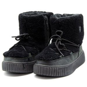 Pajar Ceria Sneaker Lace Up Womens 8-8.5  Insulated Snow Boots Black EUR 39 EUC